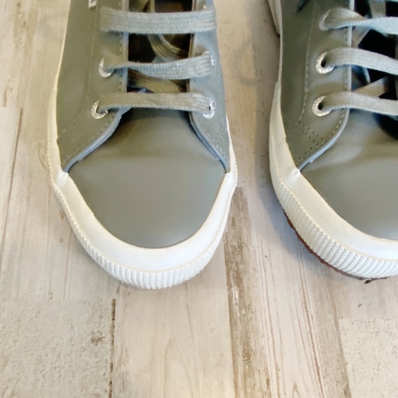 Superga | Womens Gray Leather Lace Up High Top | Size: 7 - Picture 4 of 10